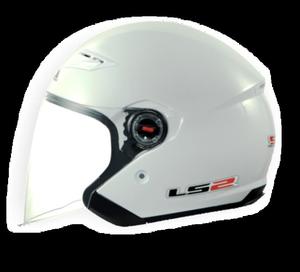 Kask firmy LS2 model ROCK White/Matt black/Gloss black - 2827880697