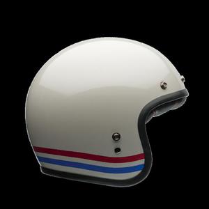 Kask BELL JET R/T CLASSIC C500 Custom 500 STRIPES PEARL WHITE - 2849813015