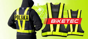 Kamizelka Odblaskowa POLSKA firmy Biketec - 2827878578