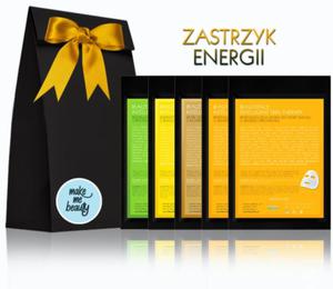 INTELLIGENT SKIN THERAPY PRO ZESTAW ZASTRZYK ENERGII - KOMPOZYCJA 5 MASEK NA EKO TKANINIE