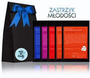 INTELLIGENT SKIN THERAPY PRO ZESTAW ZASTRZYK MODOCI - KOMPOZYCJA 5 MASEK NA EKO TKANINIE - 2842062981