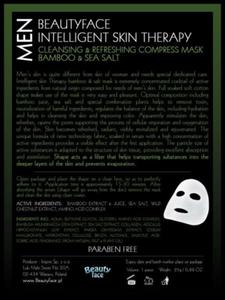 MEN INTELLIGENT SKIN THERAPY OCZYSZCZAJCO ODWIEAJCA MASKA KOMPRES Z SOL MORSK I BAMBUSEM IDEALNA PO CIʯKIM DNIU - 2827761799