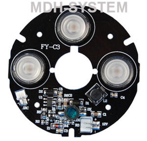 OWIETLACZ IR PODCZERWIENI 850 nm 20 m REFLEKTOR PODCZERWIENI 63 mm 3 DIODY MODU FY-C3 - 2860179125