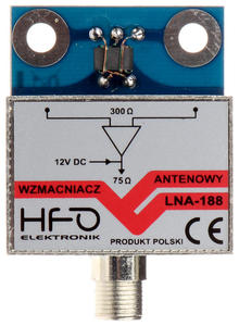 WZMACNIACZ PYTKOWY ANTENOWY TELEWIZYJNY 30 dB LNA-188 - 2871451293
