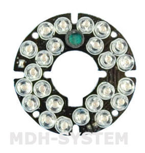 OWIETLACZ IR PODCZERWIENI 850 nm 20 m REFLEKTOR PODCZERWIENI MODU 44 mm 24 DIODY MODU FY-0524 - 2860184141