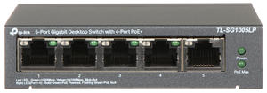 SWITCH POE 5 PORTW 4 x POE TP-LINK TL-SG1005LP - 2869897604