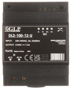 ZASILACZ 12V DC 7.5A 90W ZASILACZ 12 V NA SZYN DIN DL2-100-12-U - 2870922545