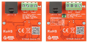 ZESTAW KONWERTERW UTP / 2-WIRE DO TRANSMISJI LAN+POE ETH10-2WIRE-SET KOMPLET 2 SZT ATTE - 2871726399