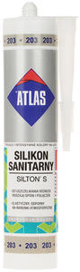 SILIKON SANITARNY SIL-S280-ST/ATLAS SILTON S KARTUSZ 280 ml STALOWY - 2874099905