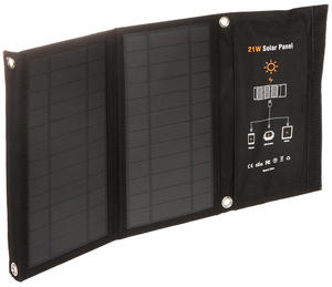 PRZENONY PANEL FOTOWOLTAICZNY TRAVEL-SOLAR/21W-USB SKADANY VOLT Polska - 2875152258