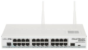 ROUTER 2.4 GHz 300 Mb/s SWITCH 24 PORTY MIKROTIK CRS125-24G-1S-2HND-IN - 2877586328