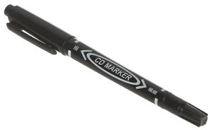 MARKER CZARNY PISAK DWUSTRONNY MARKER/0.5-1.0/BLACK - 2875333210