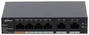 SWITCH POE 4 PORTY + 2 PORTY UPLINK DAHUA CS4006-4GT-60 - 2877925514