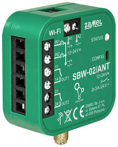 INTELIGENTNY STEROWNIK BRAM I DRZWI SBW-02/ANT Wi-Fi, 12 ... 24 V AC/DC ZAMEL - 2877925613