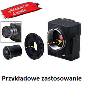 MINI KAMERA CCTV CCD 600 TVL 0.001 Lux STAR LIGHT HDR 3D-DNR OSD C CS MOUNT MINI PM12 15-CG43