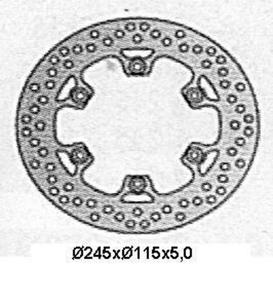 NG TARCZA HAMULCA TY YAMAHA FZS/ FZR/ XJ600/ XT660/YZF600 THUNDERCAT NG636 - 2878838803