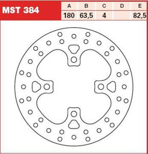 TRW Tarcza hamulcowa TRW MST384, KTM XC 450 ATV XC - 2878245875