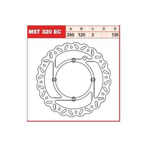 TRW Tarcza hamulcowa TRW MST320EC HUSQVARNA WRE125 - 2878245883