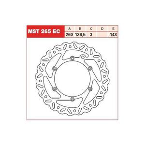 TRW Tarcza hamulcowa TRW MST265EC HUS HUSQVARN KTM - 2878245888