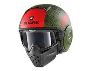 SHARK Kask otwarty DRAK TRIBUTE RM cza/cz/mat/ziel - 2878248721