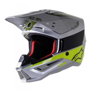 ALPINESTARS KASK OFF-ROAD S-M5 BOND SIL/FL Y/MIL G - 2878845533