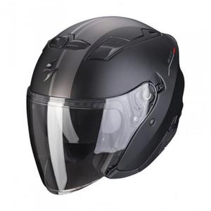 SCORPION KASK OTWARTY EXO-230 SR MATT BK-SILVER-RE - 2878250377