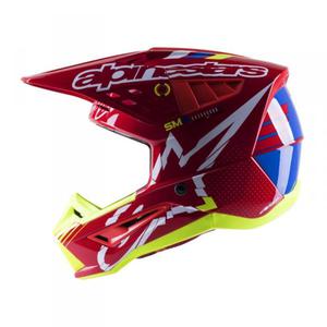 ALPINESTARS KASK S-M5 ACTION BRIGHT RED/WHIT/FL YE - 2878847906