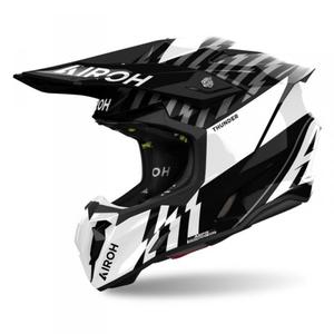 AIROH KASK OFF-ROAD TWIST 3 THUNDER BLACK/WH GLOSS - 2878848086