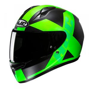 HJC KASK INTEGRALNY C10 TEZ FLUO GREEN/BLACK - 2878848169