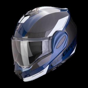 SCORPION KASK SZCZKOWY EXO-TECH EVO TEAM BL-BK-WH - 2878253517