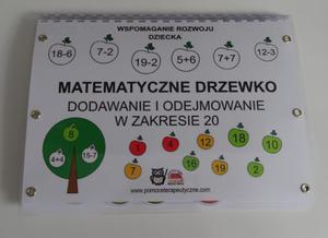 Matematyczne drzewko. Dodawanie i odejmowanie w zakresie 20 z naklejonym rzepem - 2868133893