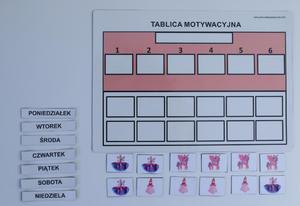 Uproszczona magnetyczna tablica motywacyjna A4 z ksiniczkami - 2862517820