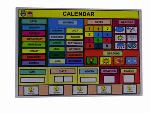 Magnetyczny Kalendarz Edukacyjny - wersja w j. angielskim - 2862517868