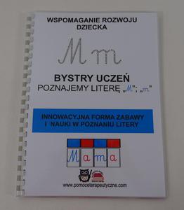 Bystry ucze. Poznajemy liter "M";m" Format A4. - 2862517961