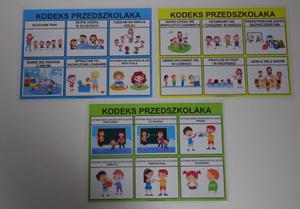 Kodeks przedszkolaka - 3 plansze edukacyjne - 2862857792