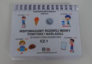 Wspomagamy rozwj mowy. Powtrz i naladuj cz.1. Interaktywna ksieczka - 2865986965