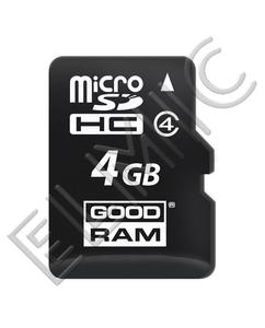 Karta pamici microSDHC 4GB Class 4 + adapter SD R10 GOODRAM (TF Transflash) SDU4GHCAGRR10 - 2827854393