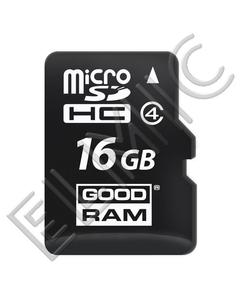 Karta pamici microSDHC 16GB Class 4 + adapter SD R10 GOODRAM (TF Transflash) SDU16GHCAGRR10 - 2827854400