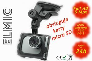 Samochodowa kamera wideo Full HD / Samochodowy rejestrator bezpieczestwa ELMIC KIVOS KM800 - 2827854302