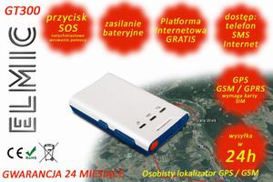 Przenony osobisty lokalizator GPS GSM ELMIC GT300 z czujnikiem wstrzsów / wibracji GPS...