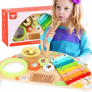 TOOKY TOY Wielofunkcyjny Instrument Centrum Muzyczne Ksylofon Zbatki Tarka Bbenek Talerz Paeczki - 2875211002