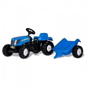 Rolly Toys rollyKid Traktor na peday New Holland z przyczepk - 2878853823