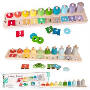 CLASSIC WORLD Ukadanka MONTESSORI Klocki Nauka Liczenia i Kolorw dla Dzieci 66 el. - 2875212038