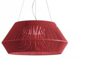 Lampa wiszca OLE iluminacion BANYO 22810/53 czerwony/biay mat 53 cm - Czerwony \ biay mat - 2846988131