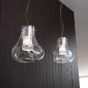 Lampa Wiszaca Lampade Italiane CHEF W2 transparentna - 2665570608