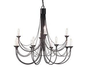 Lampa Wiszca Elstead Carisbrooke 12 black - Lampa bez klosza - 2665586604