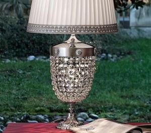 Lampka stoowa MASIERO Elegantia 6000 TL2 G Krysztaki Asfour - Krysztaki Asfour - 2665588669