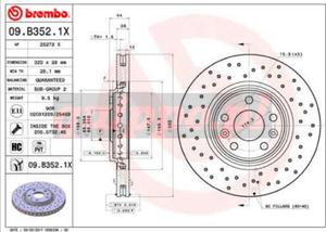 Tarcza hamulcowa 09.B352.1X - 2864334891