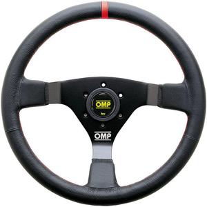 Kierownica OMP WRC - Skra z czerwonym obszyciem - 2827948730