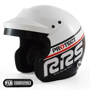 Kask Otwarty RRS Protec Jet - SNELL FIA HANS - XS \ Czarno-biay - 2841651000